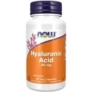 Now Foods, Hyaluronic Acid, 50mg + MSM, 60 capsules
