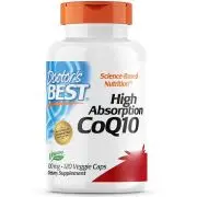 Doctor's Best, High Absorption CoQ10, 100mg, 120 veg. capsules
