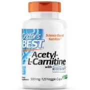 Doctor's Best, Acetyl-L-Carnitine with Biosint, 500mg, 120 capsules