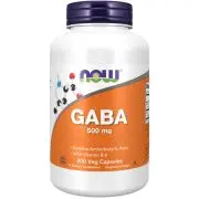 Now Foods, GABA, 500mg, 200 veg. capsules