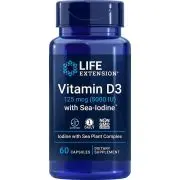 Life Extension, Vitamin D3 with Sea-Iodine, 5000 IU, 60 capsules