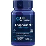 Life Extension, EsophaCool, berry flavor, 60 chewable tablets