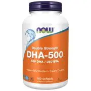 Now Foods, DHA-500, Double Strength, 180 softgels