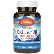 Carlson Labs, Cod Liver Oil, 1000mg, 250 softgels