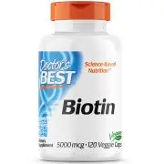 Doctor's Best, Biotin, 5000mcg, 120 veg. capsules