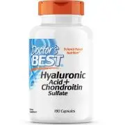 Doctor's Best, hyaluronic acid with chondroitin sulphate, 180 capsules
