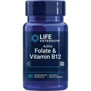 Life Extension, BioActive Folate & Vitamin B12, 90 capsules