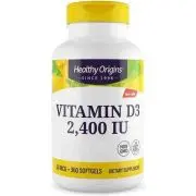 Healthy Origins, Vitamin D3, 2,400IU, 360 softgels