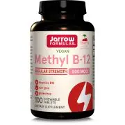Jarrow Formulas, Methyl B-12, cherry flavor, 500mcg, 100 lozenges