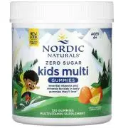 Nordic Naturals, Zero Sugar, Kids Multi Gummies, orange-lemon, 120 fruit gums
