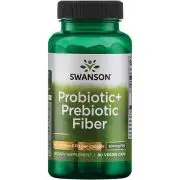 Swanson, Probiotic + Prebiotic Fiber, 500 Million CFU, 60 capsules
